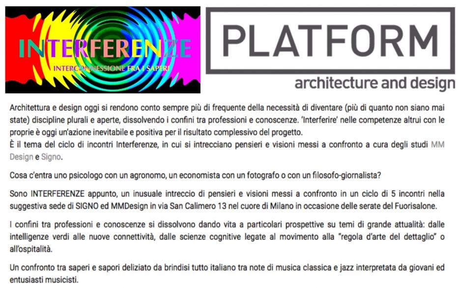 PLATFORM architecture and design
